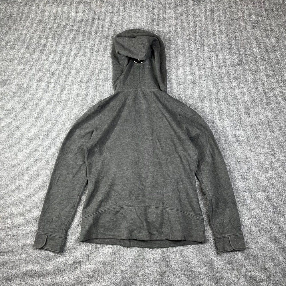Tek Gear Hoodie Womens Small Gray Cotton Fleece V Neck Running Trail Athleisure - Picture 2 of 14